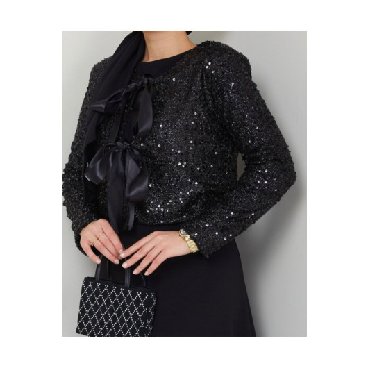 Women Sequined Two Piece Suit