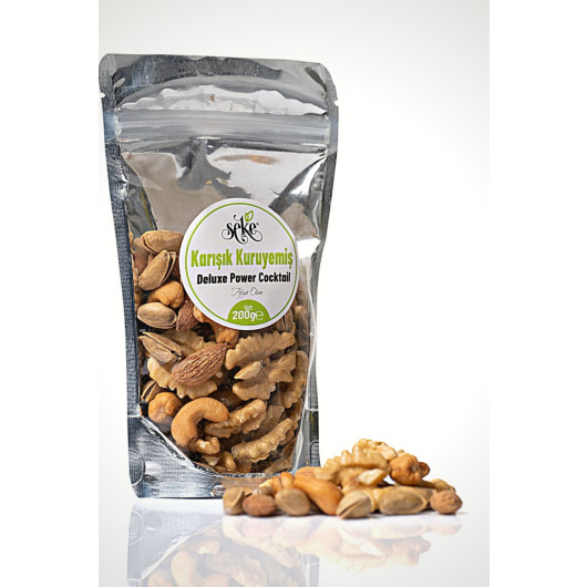 Deluxe Mixed Nuts Power Cocktail Net 200 Gr