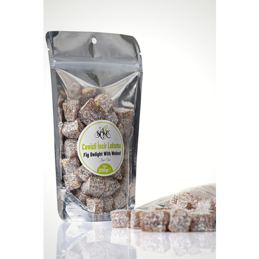 Natural Walnut Dried Fig Delight Premium Net 200 Gr