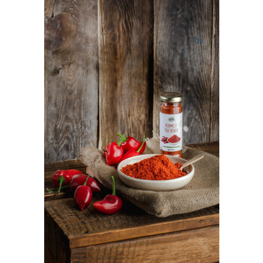 Red Sweet Pepper Powder 100 Gr 2X50 Gr Glass Bottle