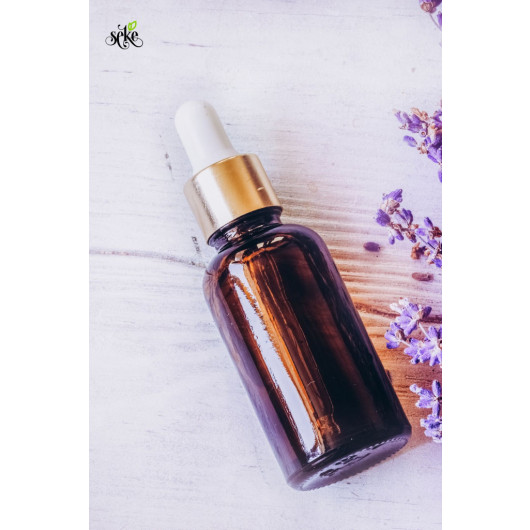 Cold Pressed Lavender Oil Glass Bottle With Dropper 10 Ml