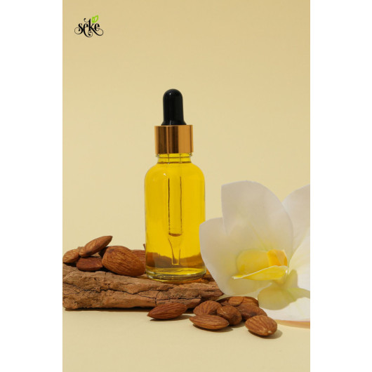 Cold Pressed Sweet Almond Oil Glass Bottle With Dropper 10 Ml