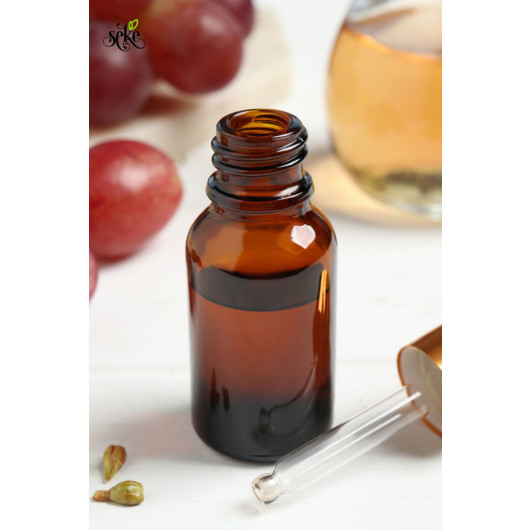 Cold Pressed Grape Seed Oil Glass Bottle With Dropper 20 Ml