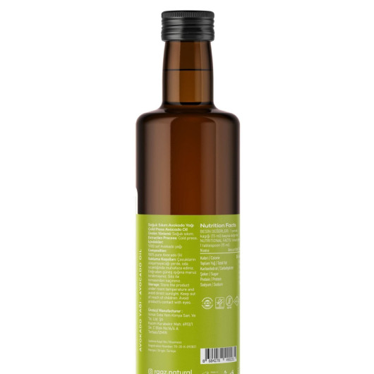 Avocado Oil Cold Pressed Pure 250 Ml