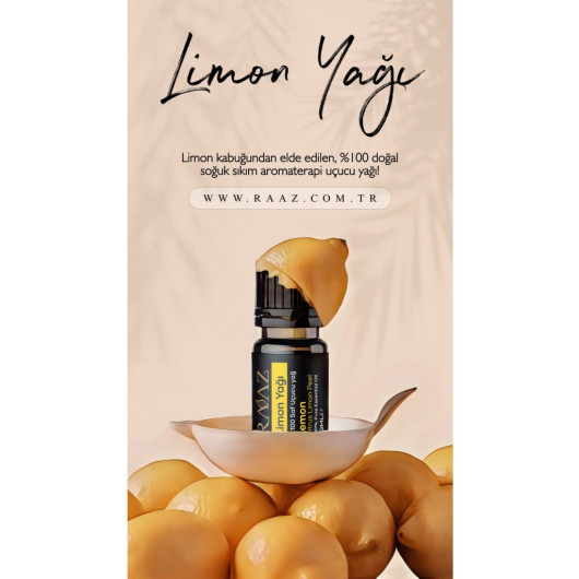 Lemon Peel Essential Oil Pure 10 Ml