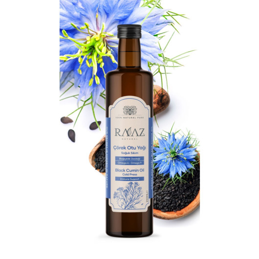 Black Cumin Oil 250 Ml Chia Seed 500 Gr Flax Seed 500 Gr