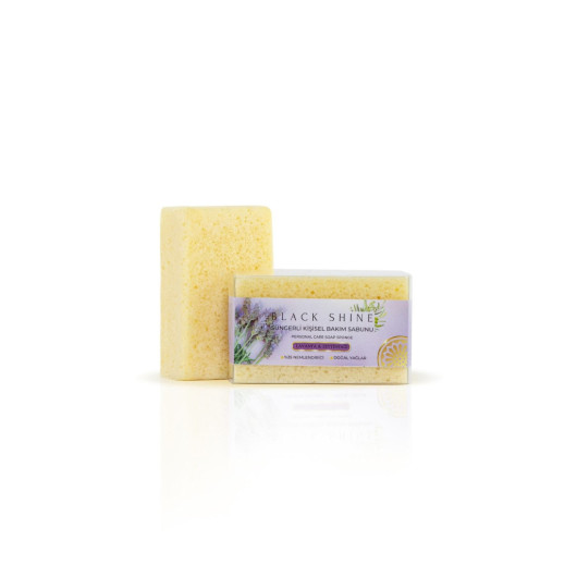 Natural Lavender Extract, Sponge Personal Solid Care Soap 100 Gr