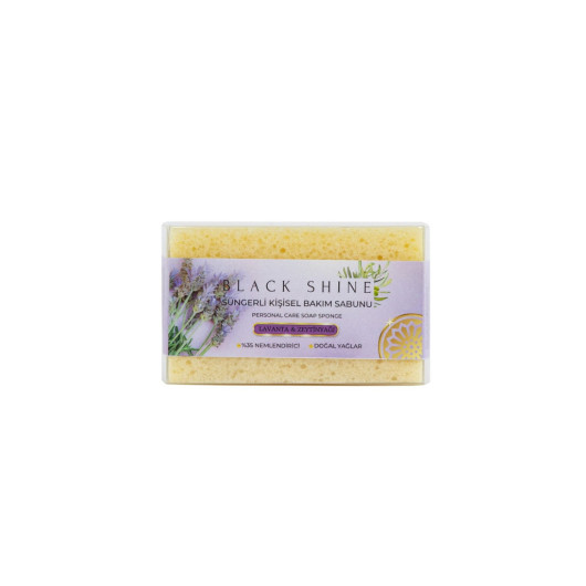 Natural Lavender Extract, Sponge Personal Solid Care Soap 100 Gr