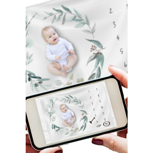 Baby Gift Monthly Photo Memory Blanket Gift