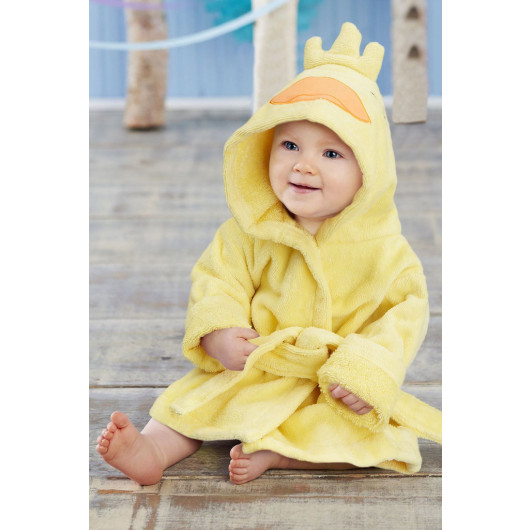 Baby Bathrobe Chick Animal Yellow Cotton Newborn Baby Gift