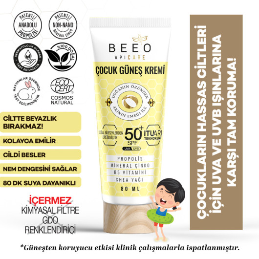 2 Pack Apicare Propolis Children Sun Cream