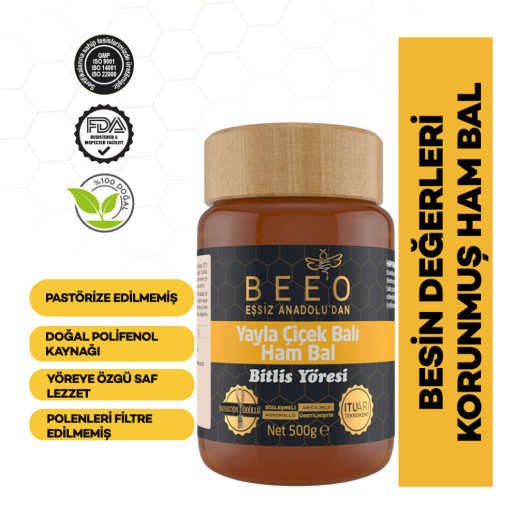 Bitlis Region Raw Honey 500 Gr