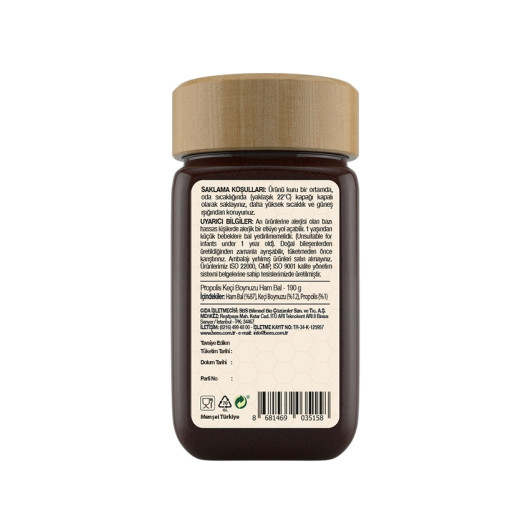 Carob Raw Honey Propolis Paste