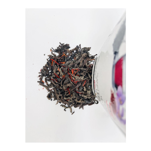 Black Tea With Saffron 50 Grams Natural Soothing Effect