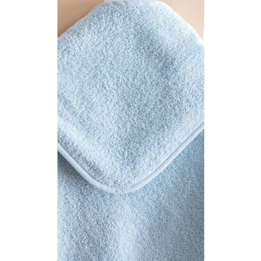 Cotton Baby Bath Swaddle Blue 75X75