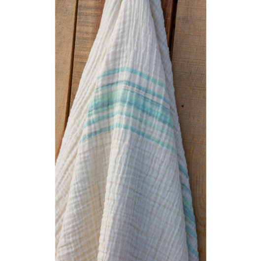 Multi Purpose Muslin Baby Blanket Striped 90X120 Cm