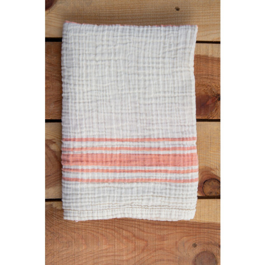 Multi Purpose Muslin Baby Blanket Striped 90X120 Cm