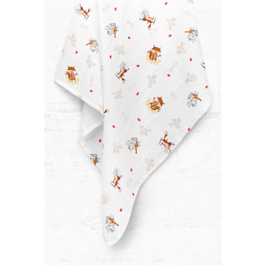 Premium Digital Print Muslin Blanket Party 75X100 Cm