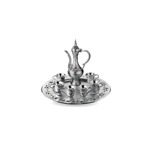 Decorative 6 Person Metal Embroidered Zamzam Set