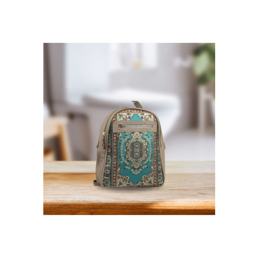 Handmade Authentic Ethnic Patterned Large Backpack Elegance