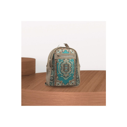 Handmade Authentic Ethnic Patterned Large Backpack Elegance