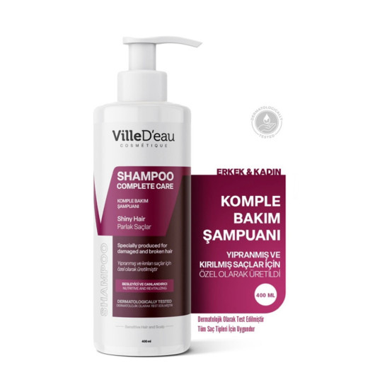 Complete Care Shampoo For Damaged, Oily And Breaking Hair 400 Ml