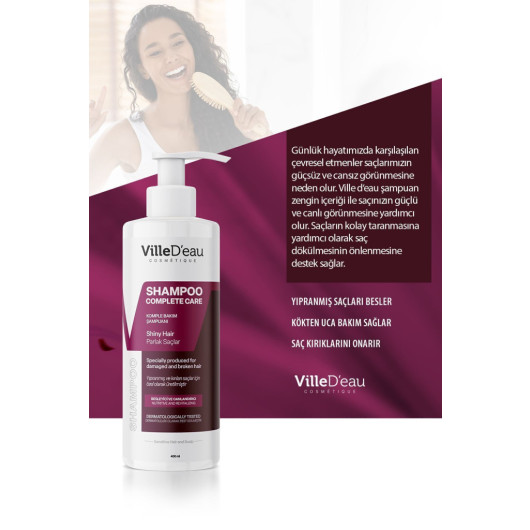 Complete Care Shampoo For Damaged, Oily And Breaking Hair 400 Ml