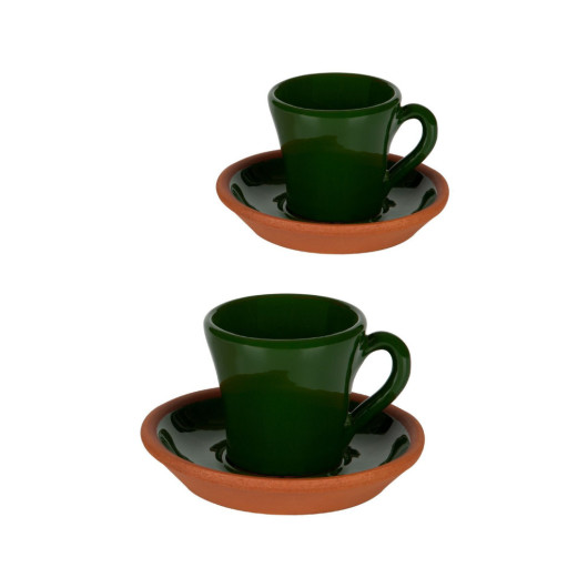 Coffee Set For 2 Persons Handmade Cup Ceramic Pottery