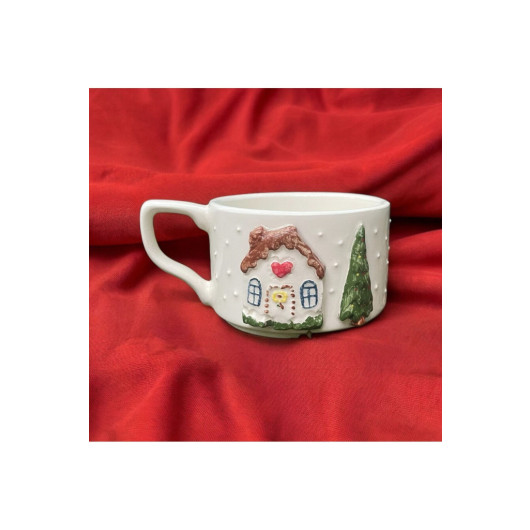 Handmade Ceramic Tea Coffee Cup Heart And Mug Gift