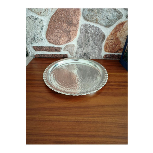 Copper Kunefe Tray Copper Presentation Serving Tray