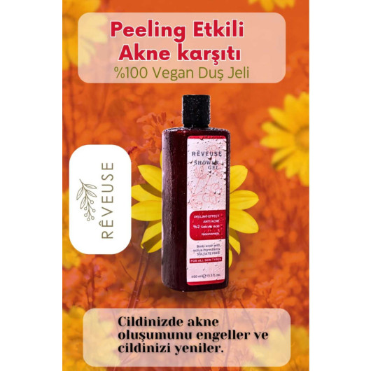 Peeling Effect Anti Acne Moisturizing Nourishing Soap Gel 400Ml