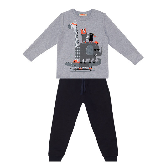 Animals Team Boy Tshirt Trousers Set