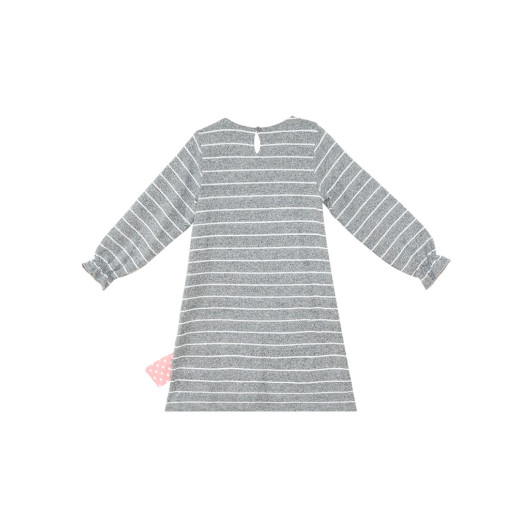 Teddy Bear Girl Striped Dress