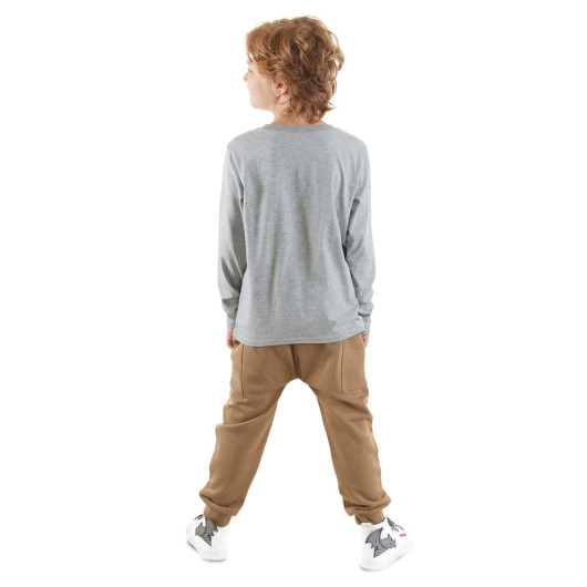 Tiger In Pocket Boy Tshirt Pants Set