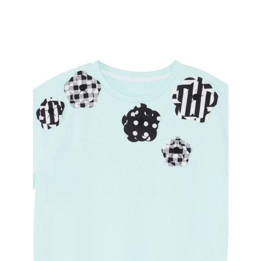 Flowers Girls Mint Sweatshirt