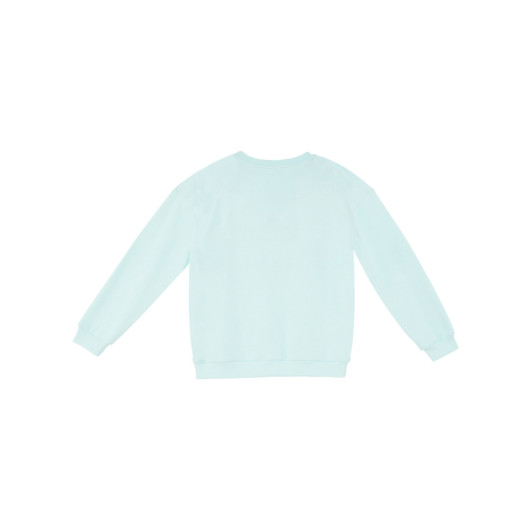 Flowers Girls Mint Sweatshirt