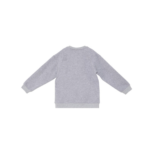 Just Smile Boy Grey Sweatshirt