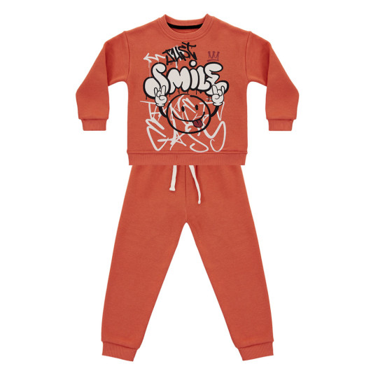 Just Smile Boys Brick Tracksuit