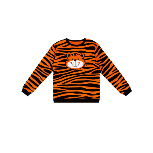 Tiger Applique Boy Sweatshirt