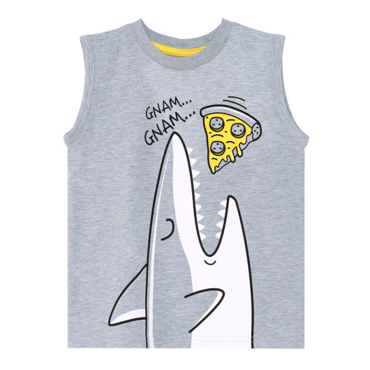 Pizza Shark Boy Tshirt Shorts Set