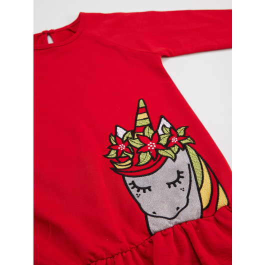 Unicorn New Year Girl Dress