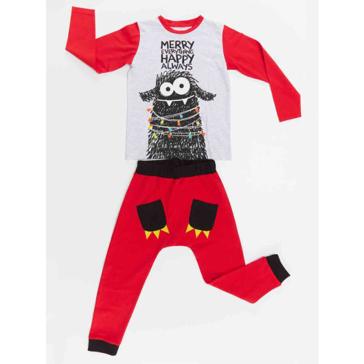 Monster Boy Tshirt Pants Set