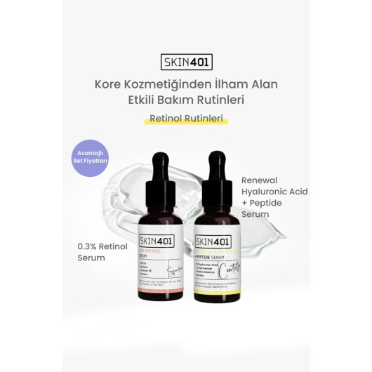 Retinol And Hyaluronic Acid Serum Set