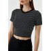 Basic Knitwear Black Crop