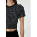 Basic Knitwear Black Crop