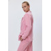 Single Button Blazer Powder Pink Women's Jacket