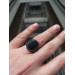 925 Sterling Silver Square Black Onyx Stone Men's Ring