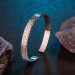 925 Silver Men's Bracelet With A Circular Pattern