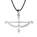 Kemankeş Tozkoparan Arrow Bow Horizontal Cut Silver Necklace