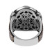 Shah Design Yemen Agate Stone Sterling Silver Men's Ring